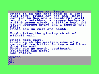 Lord Of The Rings: Game One screenshot 2 for Amstrad CPC
